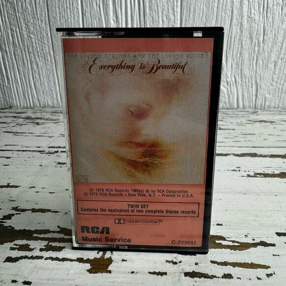 The Living Strings &  Living Voices Everything is Beautiful Cassette Tape 1978 - Picture 3 of 5